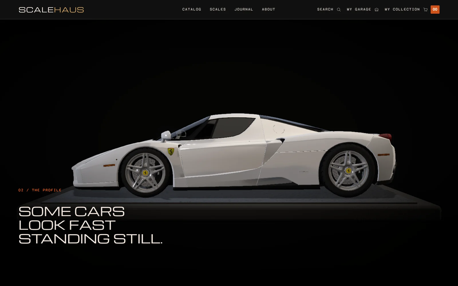 ScaleHaus Diecast: the side-profile hero from its storefront
